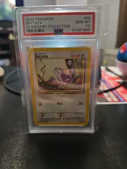 2002 Pokemon Legendary Collection #89 Rattata PSA 10 - Image 1
