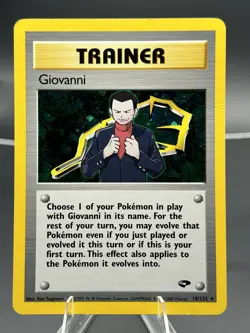 Wizards of the Coast Pokemon TCG Giovanni 18/132 Gym Challenge Holo Rare EN 2000 - Image 1
