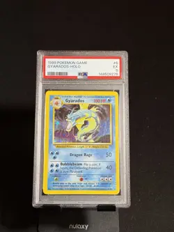 1999 Pokemon Base Set Gyarados Holo 006/102 PSA 5 Graded ENG Arita - Image 1