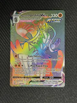 Rapid Strike Urshifu VMAX 169/163 Rainbow Rare Battle Styles Pokemon Near Mint - Image 1