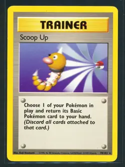 Scoop Up Trainer 78/102 Rare Pokemon 1999 Unlimited Base Set HP - Image 1