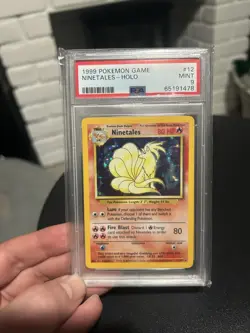 Wizards of the Coast Ninetales Base Set 12/102 Holo PSA 9 Pokemon TCG - Image 1