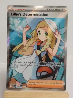 Pokemon TCG Ultra Rare Lillie's Determination #169/132 Mega Evolution - Image 1