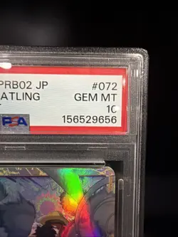 2025 ONE PIECE PRB02 JP ALTERNATE ART #072 GUM-GUM JET GATLING PSA 10 - Image 2