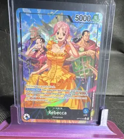 One Piece Rebecca OP15-039 Alt Art Holo Leader 5000 Power English - Image 1