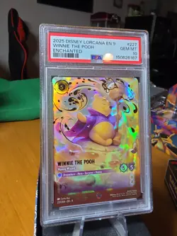 2025 DISNEY LORCANA EN 9-FABLED #227 WINNIE THE POOH ENCHANTED PSA 10 - Image 3