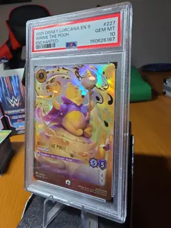 2025 DISNEY LORCANA EN 9-FABLED #227 WINNIE THE POOH ENCHANTED PSA 10 - Image 4