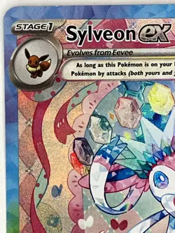 Sylveon ex NM SIR 156/131 Sv: Prismatic Evolutions Pokemon TCG Holo - Image 3