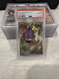 2025 POKEMON JPN SV9-BATTLE PARTNERS ART RARE #108 N'S ZORUA PSA 10 - Image 1