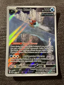 Pokemon TCG Iron Bundle 066 - Paradox Rift Black Star Promo NM Illustration Rare - Image 1