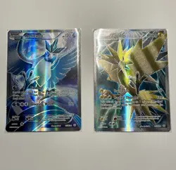 FULL ART Articuno + Zapdos ULTRA RARE Generations 25/83 29/83 Pokemon Holo - LP - Image 1