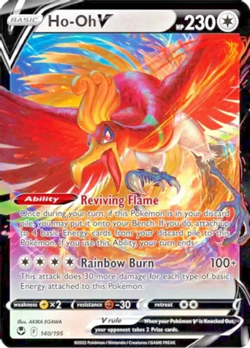 Pokemon TCG Ho-Oh V Sword & Shield - Silver Tempest 140/195 Full Art Ultra Rare - Image 1