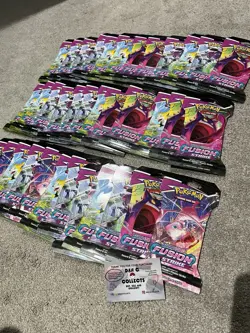 Pokemon SWSH Fusion Strike Sleeved Booster Pack x 36 Sealed (Booster Box Eqv.) - Image 1