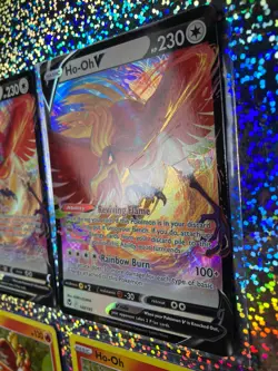 Pokemon TCG: Silver Tempest Ultra Rare 140/195 Ho-Oh V; Holo 001/025 Ho-Oh - Image 3