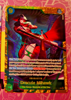 One Piece English Card Game Carte Holo Dracula Mihawk OP14-119 SEC EN Mint - Image 1