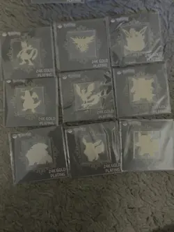 24k Gold Plating Stickers Pokemon, Mewtwo, Zapdos, Dragonite, Eevee, Charizard - Image 3
