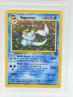 Vaporeon 12/64 Holo Jungle PSA 7 Pokemon Card - Image 2