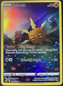 Solrock GG15/GG70 SWSH: Crown Zenith: Galarian Gallery Holo - Pokemon Card - Image 1