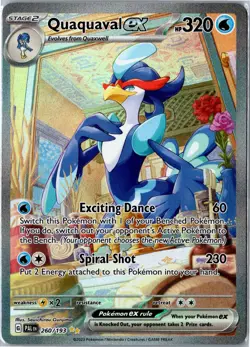 Pokemon Card - Quaquaval ex 260/193 Paldea Evolved Special Illustration Rare NM - Image 1