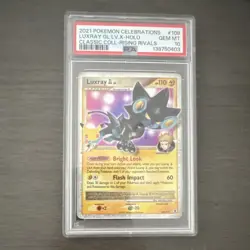 Pokemon TCG Luxray GL LV.X Celebrations Classic Collection Holo Card 109/111 - Image 1