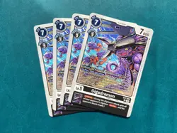 Gigadramon EX7-044 Playset Digimon Liberator Card Game x4 - Image 1