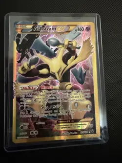 Pokemon TCG Alakazam EX Holo Ultra Rare 2016, 125/124 Card Super Mint - Image 1