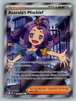 Acerola's Mischief ME01: Mega Evolution #165/132 Ultra Rare,Holo Pokemon Card - Image 1