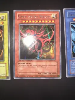 YMA, JMP, DOD Yugioh Egyptian God Cards Lot - Image 3