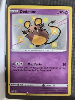 Dedenne SV051/SV122 Holo Rare Shining Fates Shiny Vault Pokemon Card NM CLEAN! - Image 1