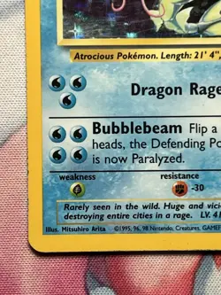 Gyarados 6/102 Holo Unlimited 1999 Base Set Rare Vintage WOTC Pokemon Card LP - Image 5