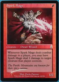Spark Mage FOIL Odyssey NM Red Uncommon MAGIC MTG CARD (ID# 514977) ABUGames - Image 1