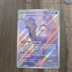 Pokemon Aurorus 092/088 POR Rare Holo Stage 2 170 HP 150 Attack Card - Image 1