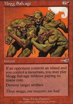 MTG magic cards 1x x1 NM-Mint, English Mogg Salvage - Foil Nemesis - Image 1