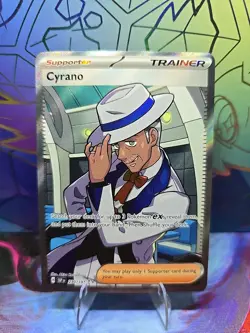 Pokemon Surging Sparks Cyrano 230/191 Ultra Rare Holo Card SV08 NM/M Condition - Image 1