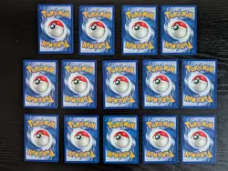Pokemon Base Set SHADOWLESS Lot: Electric + Psychic 20 Cards (Pikachu, Kadabra) - Image 3