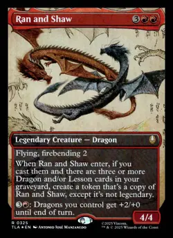Ran and Shaw (Borderless) Foil R Avatar: The Last Airbender 325 NM - Image 1