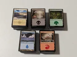 MTG Magic the Gathering - 500 Basic Lands - 100 Each Color - Bulk Lot - Image 1