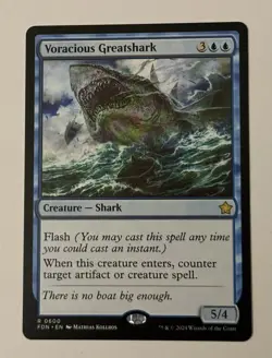 Voracious Greatshark 0600 | Magic the Gathering MTG | Foundations | Rare | NM - Image 1