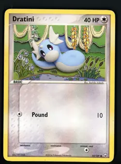 Dratini MP 52/109 - Team Rocket Returns 🏝 Pokemon 2004 - Image 1