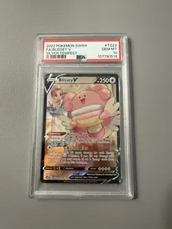 2022 Pokemon Swsh Fa/Blissey V Silver Tempest Psa 10 - Image 1