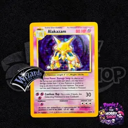 Alakazam Base Set 1/102 Holo Rare Pokemon TCG Vintage WoTC – LP+ - Image 1