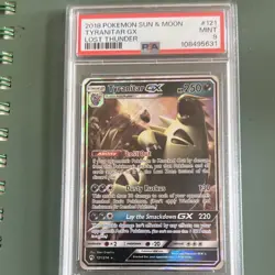 Pokemon TCG Tyranitar GX 121/214 Ultra Rare GX Holo - SM: Lost Thunder - Image 1