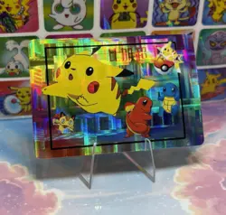 Pokemon Holo Vintage Pocket Monsters Vending Prism Sticker Nintendo collections - Image 1
