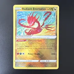 Pokemon Radiant Eternatus 105/159 SWSH Crown Zenith Radiant Rare Holo 170 HP - Image 1