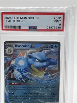 Mint 2024 POKEMON SCR EN-STELLAR CROWN 030 BLASTOISE EX - PSA 9 - Image 3