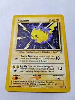 Pokemon TCG Pikachu Neo Genesis 70 Regular Unlimited Common - Uncirculated - Image 2