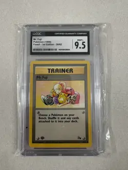 Pokemon Mr. Fugi 1st edition Fossil graded CGC 9.5 - Image 1