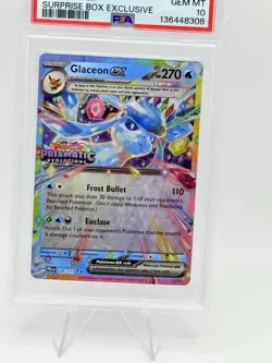 Glaceon ex Prismatic Evolutions 026 Surprise Box Exclusive PSA 10 Pokemon - Image 2