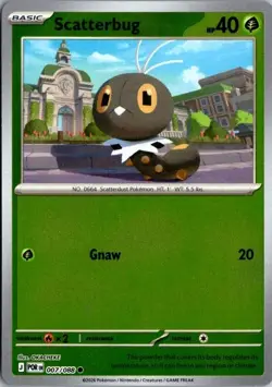 007/088 Scatterbug Reverse Holo Pokemon TCG Perfect Order English NM - Image 1