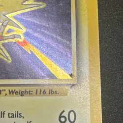 Pokemon Zapdos Base Set 016/102 Holo Rare English 90 HP Basic Ken Sugimori - Image 4